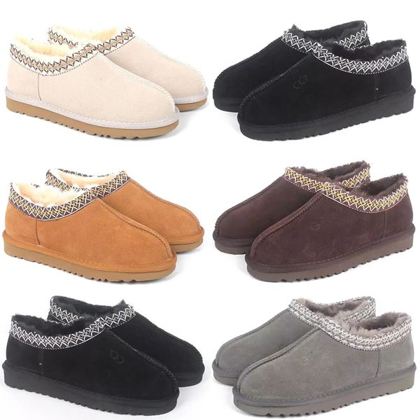 

designer snow boots winter warm slipper men women classic chestnut brown triple black beige grey indoor boot platform thick bottom shoe boot