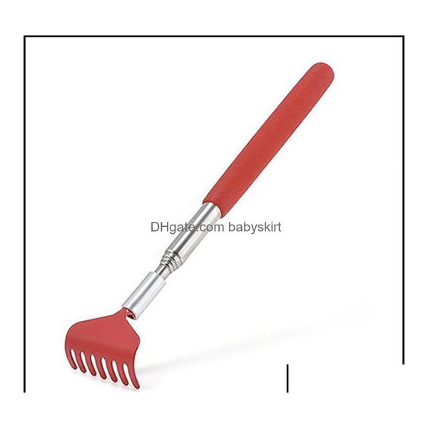 

other massage items bs002 stainless steel back scratcher telescopic portable adjustable size extend itch aid scratch tool with soft otwoq