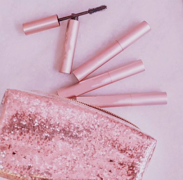 

wholesale face cosmetic mascara black color more volume 8ml pink aluminum tube masacara waterproof elongation makeup long lasting high-quall