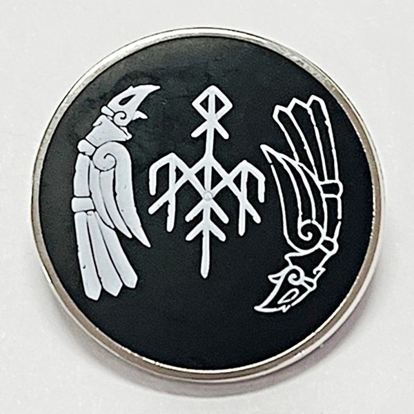 

wardruna music album cover brooch music metal badge accessories, Blue