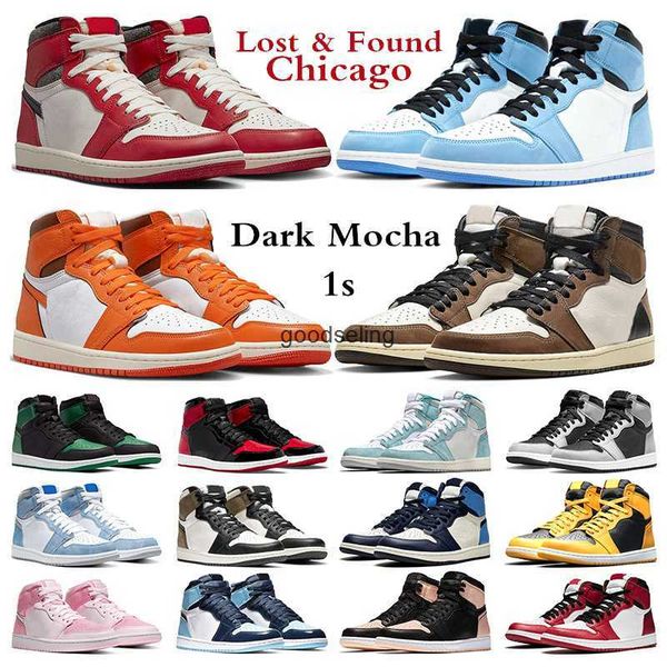 

mens basketball shoes 1 chicago lost and found jumpman 1s cactus jack university blue dark mocha pine green hyper royal womens sneakers
