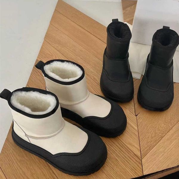 

dress shoes winter boots european 2022 online red leather snow for women 2022 new sleeve casual warm versatile women's boots, Black