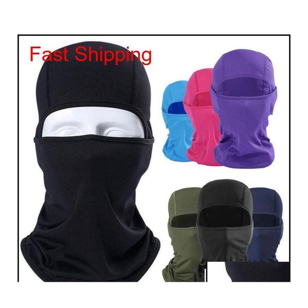 

other fashion accessories wraps outdoor motorcycle fl face mask clava ski neck protection black fashion kenwv drop delivery accessori oth1b, Silver