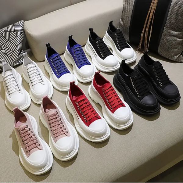 

designers oversized 2023 sneakers running shoes lace up platform brand espadrilles women men luxury suede trainers tread slick black royal r