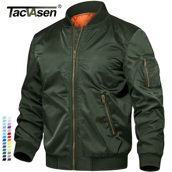 

men's jackets tacvasen winter military outwear mens cotton padded pilot army bomber coat casual baseball varsity 221206, Black;brown