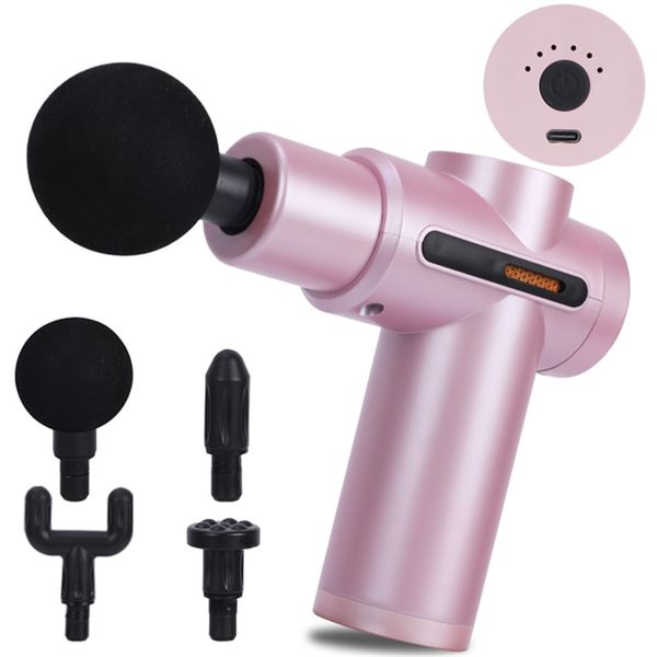 

sale electric muscle massager fascia gun muscles relaxation fitness equipment tissue massage guns shaping massager 4 heads with bag