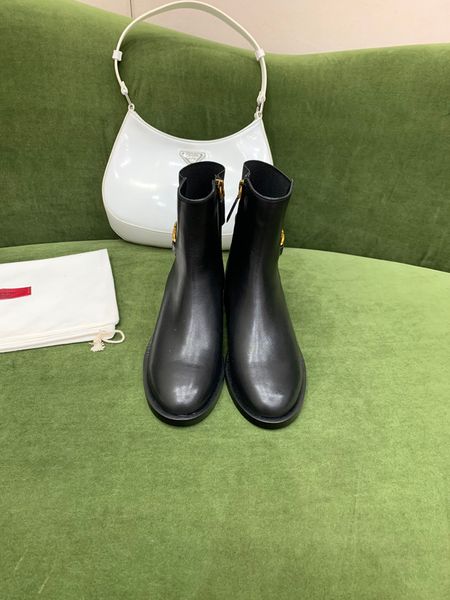 

women designers rois monolith boots ankle nylon combat boot real leather designer winter martin ankled pouch attached ankles with box -nn007, Black