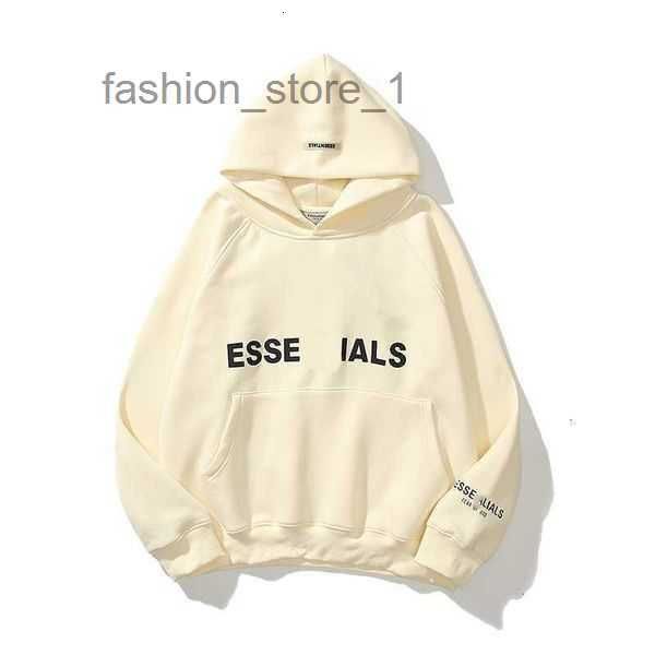

men's hoodies sweatshirts designer luxury essential classic feel of god double line fashion brand new chest soup seal couple hooded swe, Black