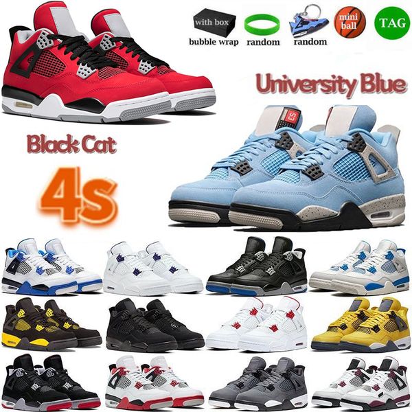 

jumpman men women 4s basketball shoes 4 university blue retro pure money white oreo bred purple black cool grey military sport sneakers