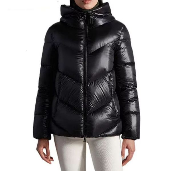 

women's down parkas women winter puffer jackets hooded coat 90 duck fillers patchwork casual thicker outerwear coats sxl 221205, Black