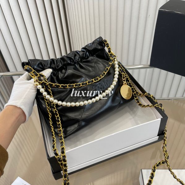 

designer shopping bag tier mirror quality totes cowhide leather black handbag women medium handmade gold coin purse lady shoulder chain bag