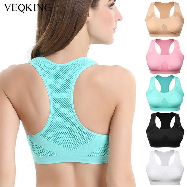 

veqking women breathable sports bra absorb sweat shockproof padded sports bra athletic gym running fitness yoga sports, Red;black