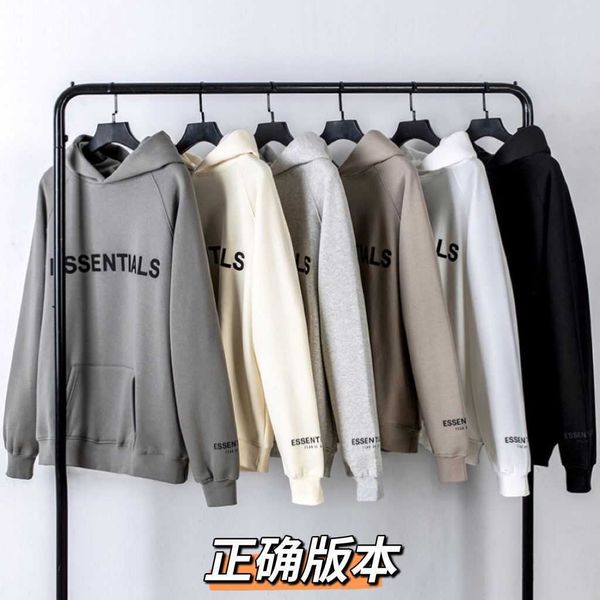 

hip hop sweatshirts designer hoodies correct version double line hoodie high street fashion brand men's women's outerwear autumn w, Black