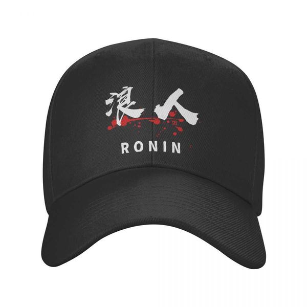 

ball punk ronin kanji symbol calligraphy baseball cap japanese samurai adjustable dad hat outdoor snapback caps 1206, Blue;gray