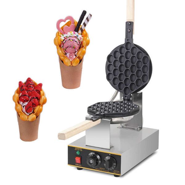

baking dishes pans waffle makers commercial electric 110v 220v egg bubble waffle maker machine hong kong eggettes waffle iron cake oven t221