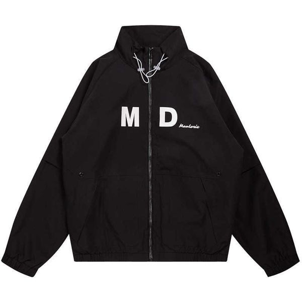 

men's jackets spring mens jacke korean style clothes letter print windbreaker streetwear casual fashion bomber jackets women coats t22, Black;brown