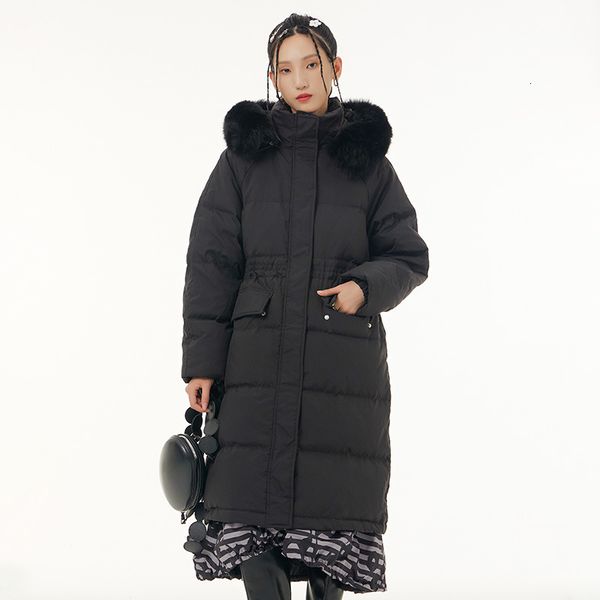 

women's down parkas winter fashion women's slim coat down jacket 221205, Black