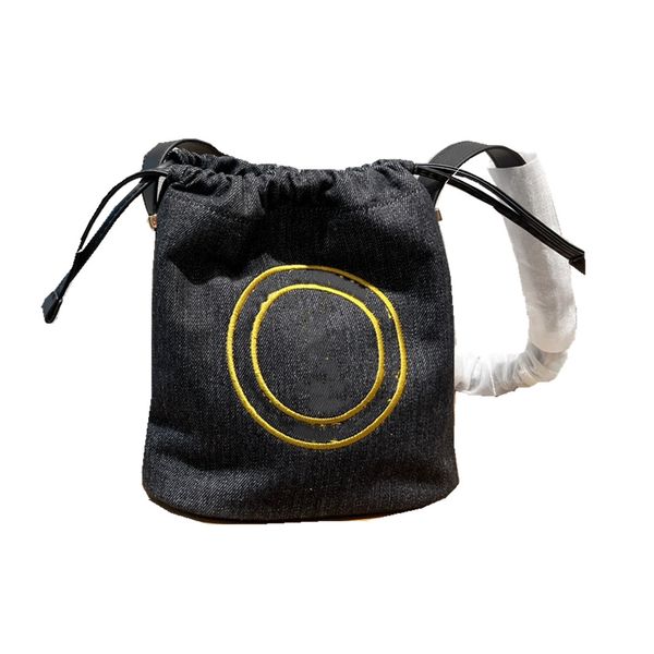 

2022new women's shoulder bag designer denim bucket bag size 21cm delivery box