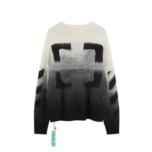 

men's sweater pullover fashion classic round neck long sleeve sweater cotton hoodie geometric printed hoodies thick casual winter autum, White;black
