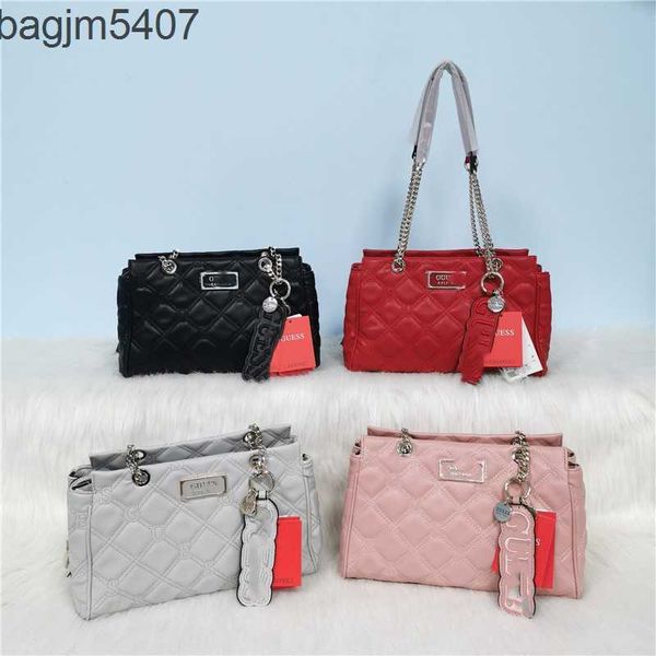 

2023 latest hand bag store discounts are 55% gs guejia solid color fashion handheld embroidery large capacity chain car sewing line women&#0