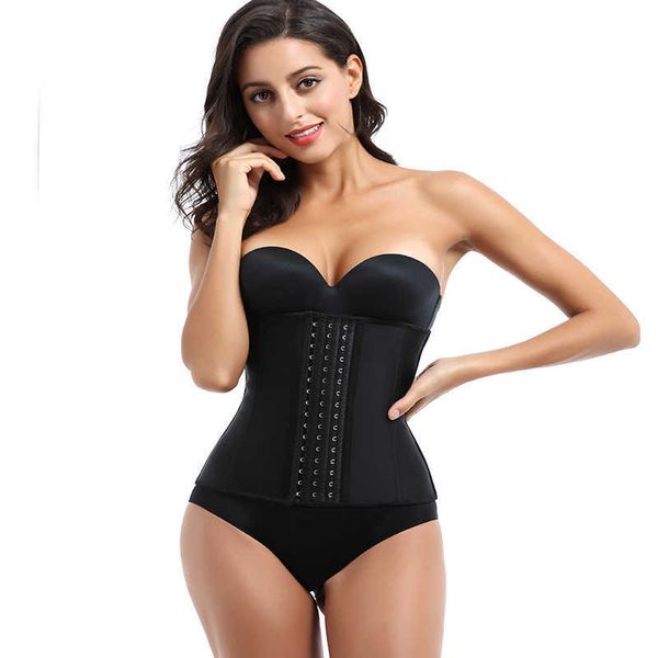 

slimming belt boomyinglam fajas colombians latex waist 3 hooks 9 steel bone corset postpartum recovery girdles t221205