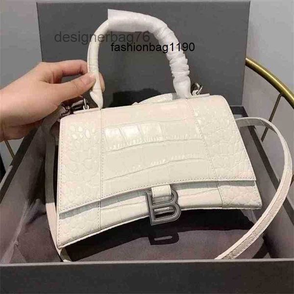 

designer handbags crossbody balencaigass fashion bags 2022 net women red b home bag hourglass leather women's crocodile paern single sh