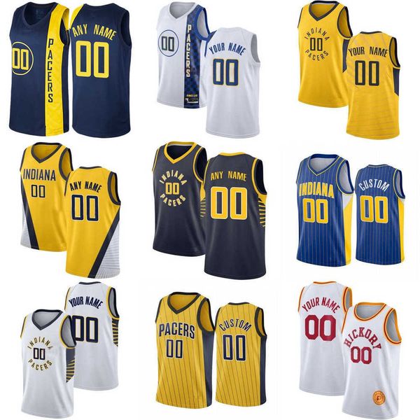 

75th custom jersey indiana''pacers''men women youth 88 goga bitadze 12 oshae brissett 13 torrey craig 3 chris duarte bas, Black;red