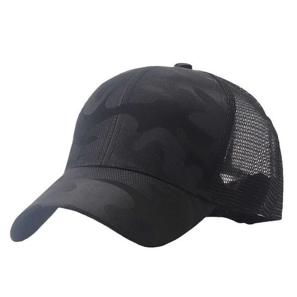 

ball baseball caps camouflage breathable quick-drying female spring and summer sunscreen sun hat mesh cap korean fashion 1206, Blue;gray