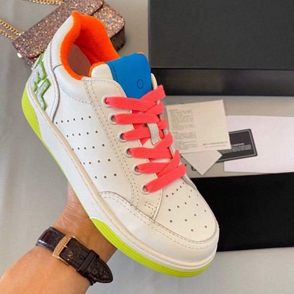 

2023 designer calfskin virgil trainer casual shoes outdoor runner tennis sneaker mens womens white multicolor light blue colorido fashion sn, Black