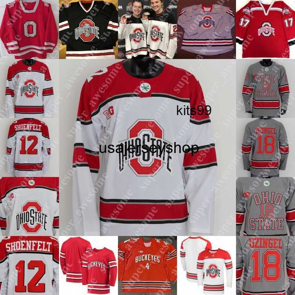 

ohio state buckeyes hockey jersey ryan kesler paul pooley dave caruso r. j. umberger ryan dzingel zac dalpe matt cassidy quinn preston, Black