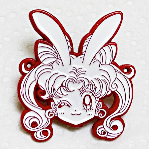 

sailormoon pin cute anime movies games hard enamel pins collect metal cartoon brooch backpack hat bag collar lapel badges, Blue
