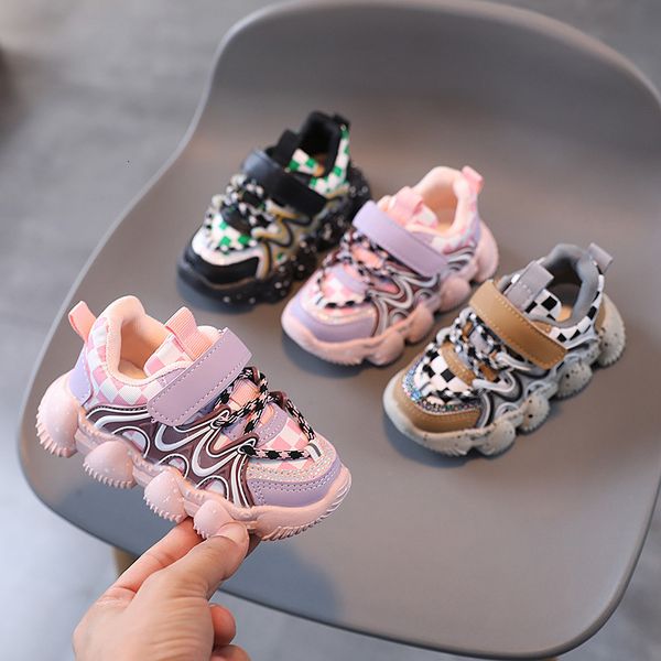 

sneakers spring autumn kids shoes baby boys girls checkered children s casual breathable anti slip running sports 1211 221205, Black;red