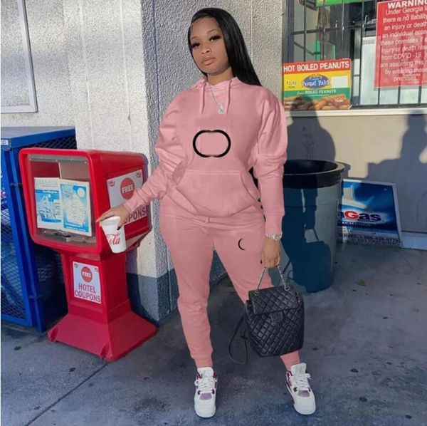 

luxury womens tracksuits two pieces outfit pink women crop with pants set outfits casual sweatsuits designer, Gray