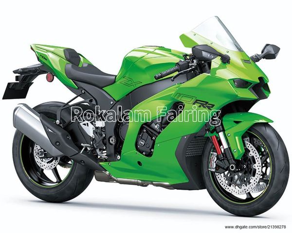 

all green fairings for kawasaki ninja zx-10r 2021 2022 2023 zx10r 21 22 23 zx 10r abs bodywork motorcycle fairing kit injection molding