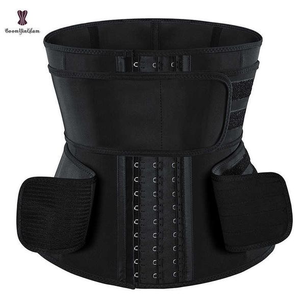 

slimming belt modeling strap body shapers 3 hook 9 steel bone latex waist 2 band underbust corset plus size waist cinchers t221205