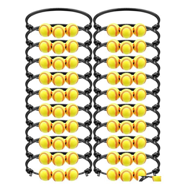 

charm bracelets charm bracelets softball wristbands yellow beads adjustable inspirational sport ball bracelet for teens adts birthda otefe, Golden;silver
