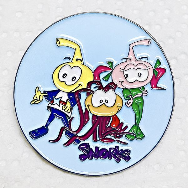 

snorks brooch submarine elf cartoon metal badge badge anime peripheral gift, Blue