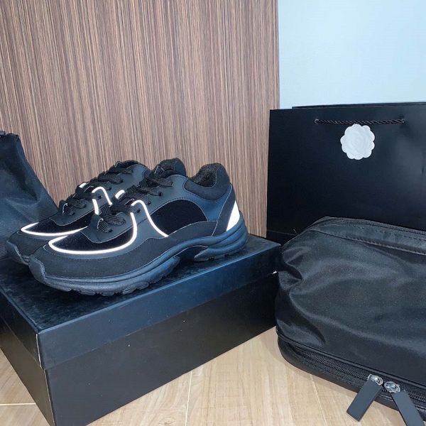 

casual shoes designer sneakers luxury sneaker c brand man woman designer trainer genuine leather ace slipper sandal slide by99 0253, Black