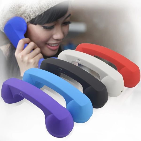 

new data frog wireless retro telephone handset and wired handset receivers headphones for a mobile phone with comfortable call