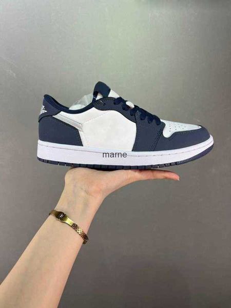 

with 1 low eric koston basketball shoes men women midnight navy white metallic silver 1s sneaker