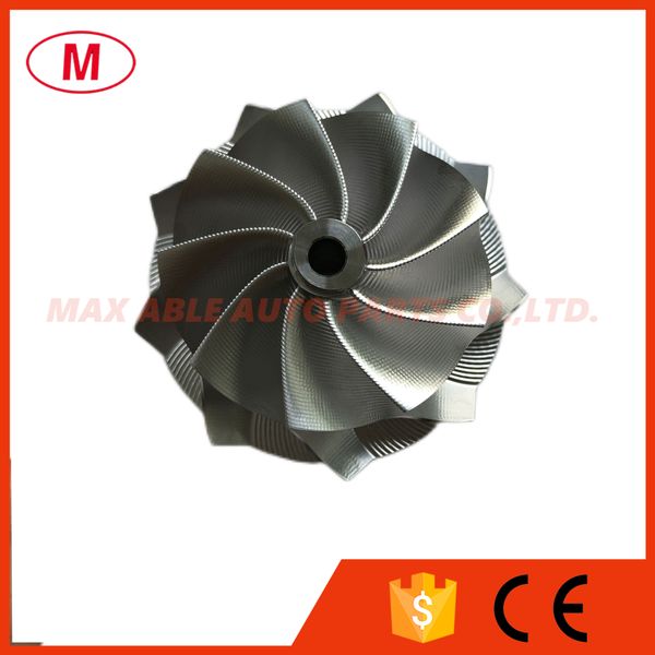 

td04hl 19t 49189-x high performance turbocharger turbo billet compressor wheel/aluminum 2618/point milling wheel 46.02/58.00mm 9/0 blades fo