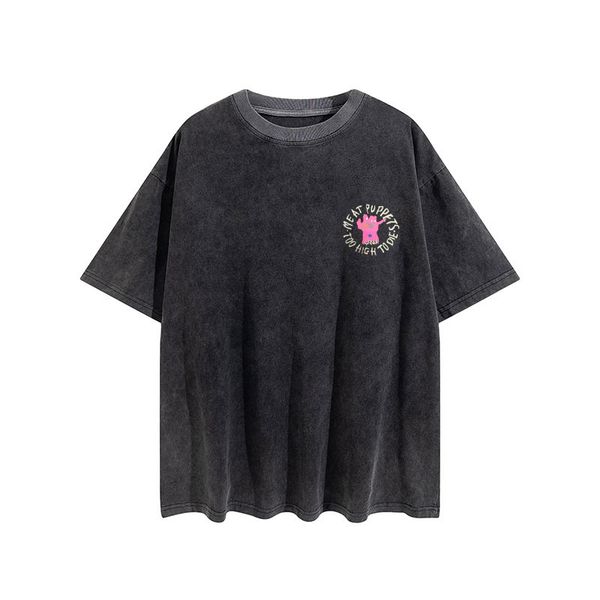 

fashion brand mens t shirt men womens tees loose high street clothing size s-xl, White;black