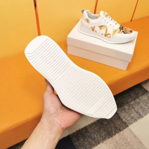 

man ankle boots sneakers casual leather men shoes new air cushion breathable thick bottom inside the high male tide board shoes, Black