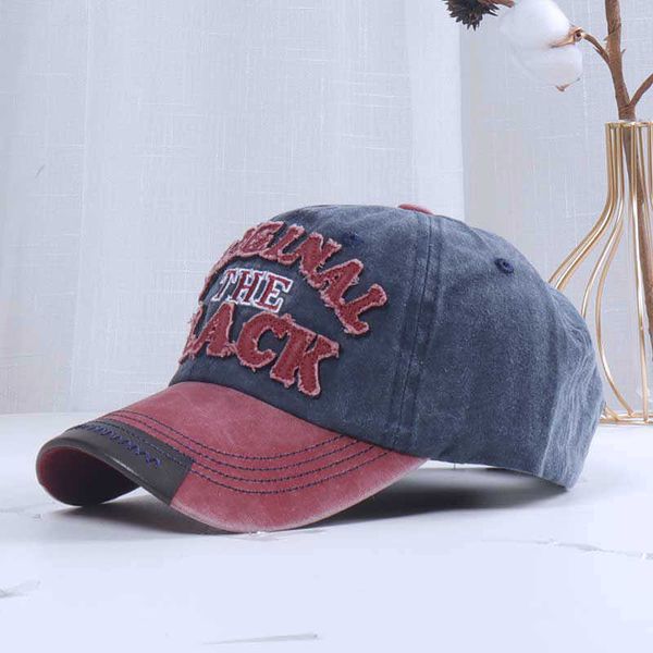 

ball 2021 washed cotton baseball cap letter snapback hat men retro hip hop fitted caps women casual casquette gorra hombre bone 1206, Blue;gray