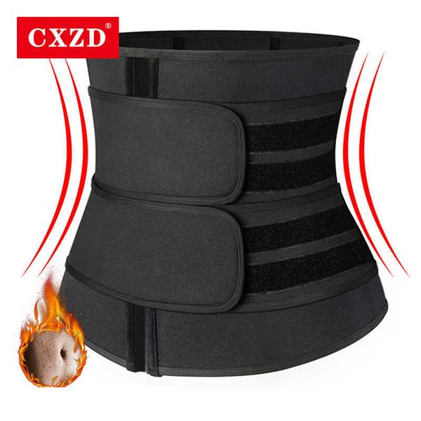 

slimming belt cxzd 2022 new women waist fitness sauna sweat neoprene slimming belt girdle shapewear modeling strap body shapers t221205