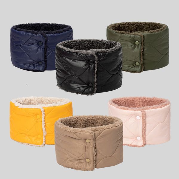 

scarves button bib women's winter household plus velvet warm solid color wave knit neck cover men's wind a neck scarf 221205, Blue;gray