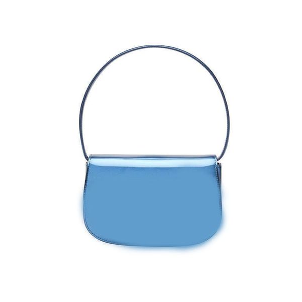 

shoulder bags luxury women handle handbags purse half round design leather underarm flap denim shoulder bag fashion handbags 2 sizes 220616