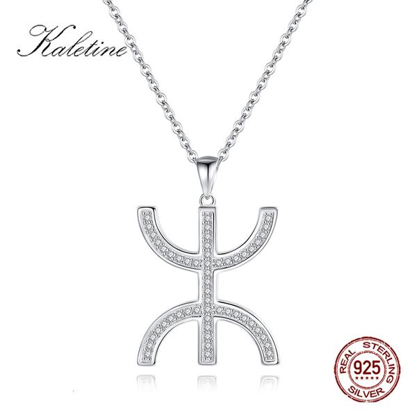

pendant necklaces kaletine luxury crystal cz aza necklace man 925 sterling silver chain for women wedding jewelry gifts 221205