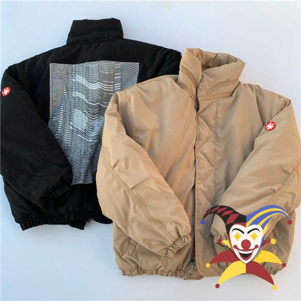 

men's jackets pulse pattern cav empt puffer jack parkas men women thicken and keep warm down jacket ce cavempt coats t221206, Black;brown