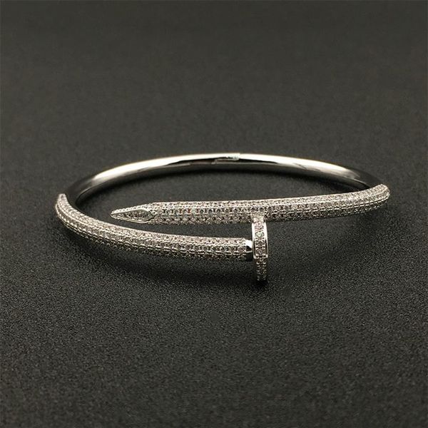 

full diamond bracelets women men 18k gold plated bangle bracelet jewelry for lover gift no box284h, Black